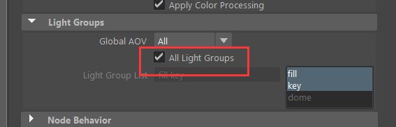 选择All Light Groups