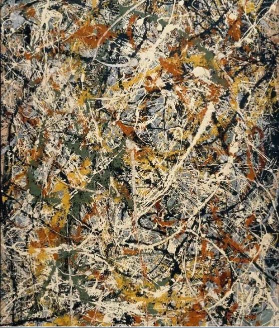 杰克逊•波洛克的抽象表现主义绘画作品
